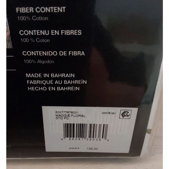 Ralph Lauren MAGGIE FLORAL White Queen Sheet Set w/Xtra Two Standard Pillowcases - Picture 11 of 13